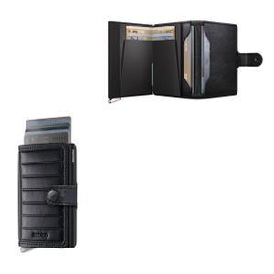 Miniwallet Emboss Lines Leather Product Image