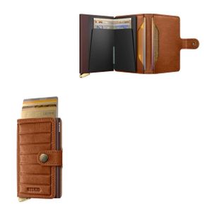 Miniwallet Emboss Lines Leather Product Image
