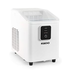 26lb Portable Automatic Countertop Ice Machine White Product Image