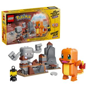 LEGO - Pokémon SMART Play: Charmander and Geodude's Cavern Clash 72157 Product Image