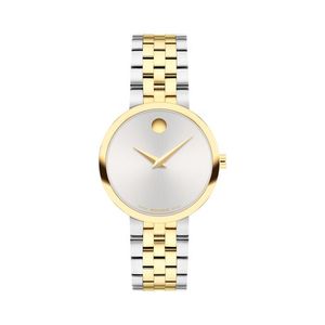 Ladies Museum Classic New Two-Tone Stainless Steel Watch Silver Dial Product Image