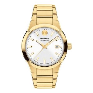 Mens Museum Imperiale Automatic Gold-Tone Stainless Steel Watch Silver Dial Product Image