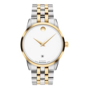 Mens Museum Classic Automatic Two-Tone Stainless Steel Watch White Dial Product Image
