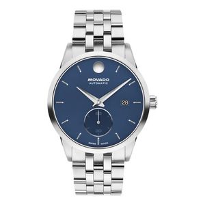 Mens Museum Taga Automatic Silver-Tone Stainless Steel Watch Blue Dial Product Image