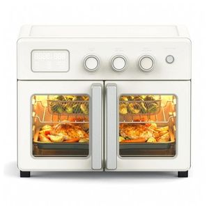 French Door 34qt Air Fryer Toaster & Convection Oven Linen Cream Product Image