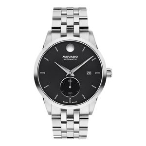 Mens Museum Taga Automatic Silver-Tone Stainless Steel Watch Black Dial Product Image