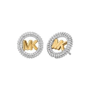 Premium MK Logo Earrings, Silver/Gold Product Image