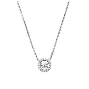 Premium Sterling Silver MK Logo Pendant Necklace, Silver Product Image