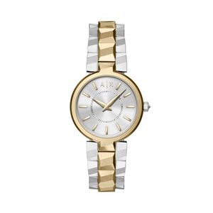 Ladies Aurora Two-Tone Stainless Steel Watch, Silver Dial Product Image