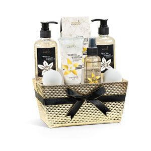 Warm Vanilla Gold Basket Spa Set Product Image