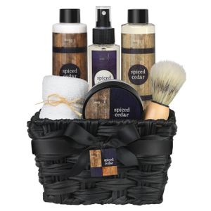 Spiced Cedar Men's Spa Gift Basket Product Image