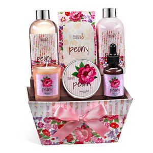Peony Basket Bath Spa Gift Set Product Image