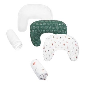 Boppy New Nursing Pillow Bundle w/ Cotton Cover Forest Product Image