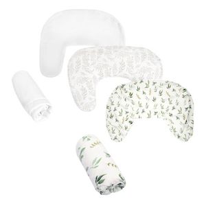 Boppy New Nursing Pillow Bundle w/ Cotton Cover Foilage & Leaves Product Image