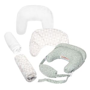 Boppy Complete Nursing Pillow Bundle Sage Green Vines Product Image