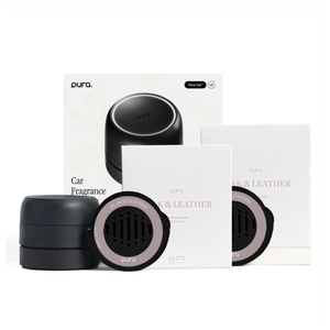 pura Car Diffuser Set with Teak & Leather by pura Product Image