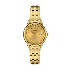 Ladies Essentials Gold-Tone Stainless Steel Watch Champagne Dial Product Image