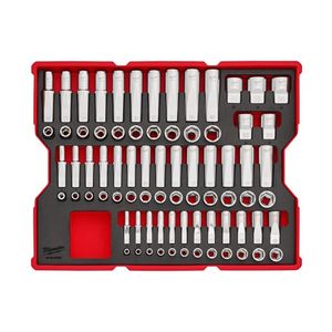 77 pc 1/4, 3/8, & 1/2 Drive Metric Socket Set with Tray for PACKOUT Drawers Product Image