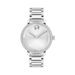 Ladies BOLD Evolution 2.0 Silver-Tone Stainless Steel Crystal Watch Silver Dial Product Image