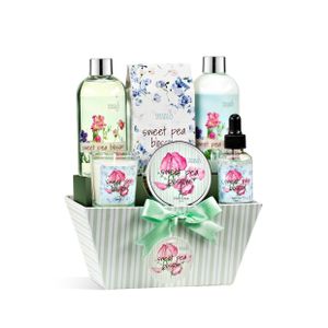 Sweet Pea Blossom Spa Gift Basket - 6pc Product Image