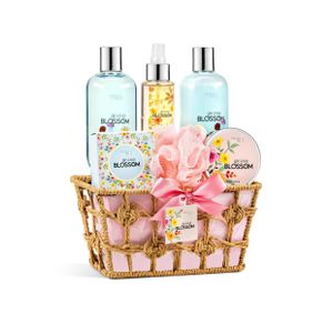 Spring Blossom Bath and Body Spa Gift Basket - 7pc Product Image