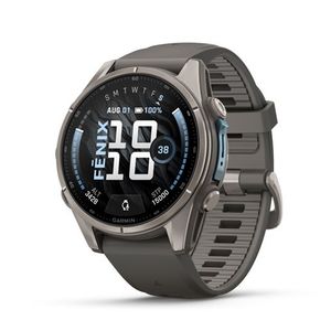 Fenix 9 Premium Multisport GPS Smartwatch, 43mm Titanium Case w/ Pebble Band Product Image