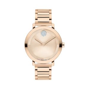 Ladies Bold Evolution 2.0 Rose Gold-Tone Stainless Steel Watch Rose Gold Dial Product Image