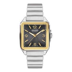 Mens Heritage 1917 Automatic Two-Tone Stainless Steel Watch Charcoal Gray Dial Product Image