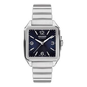 Mens Heritage 1917 Automatic Silver-Tone Stainless Steel Watch Blue Dial Product Image