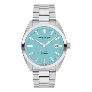 Unisex Heritage Datron Automatic Silver-Tone SS Watch Light Blue Dial Product Image