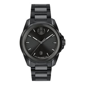 Mens BOLD Verso Black Ion-Plated Stainless Steel Watch Black Dial Product Image