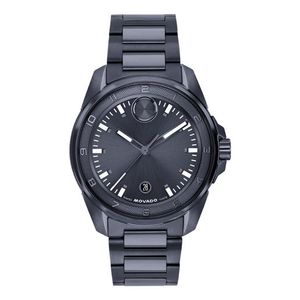 Mens BOLD Verso S Blue Ion-Plated Stainless Steel Watch Black Dial Product Image
