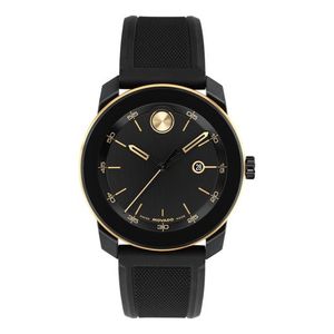 Mens BOLD TR90 Black Silicone Strap Watch Black Dial Product Image