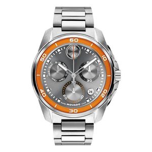 Mens BOLD Verso S Chronograph Silver-Tone Stainless Steel Watch Gray Dial Product Image