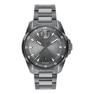 Mens BOLD Verso S Gray Ion-Plated Stainless Steel Watch Gray Dial Product Image
