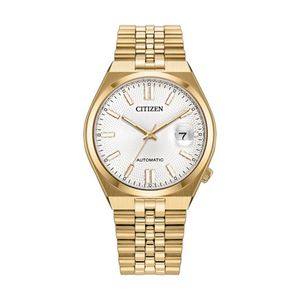 Unises TSUYOSA 60 Automatic Gold-Tone Stainless Steel Watch Silver Dial Product Image