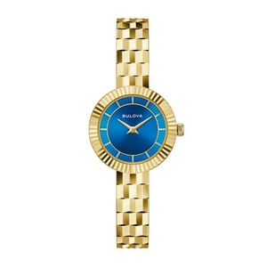 Ladies Disco! Automatic Gold-Tone Stainless Steel Watch Blue Dial Product Image