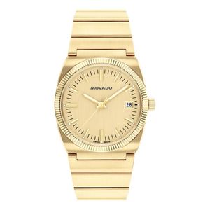 Unisex Heritage Ondoplan Gold-Tone Stainless Steel Watch Gold Dial Product Image