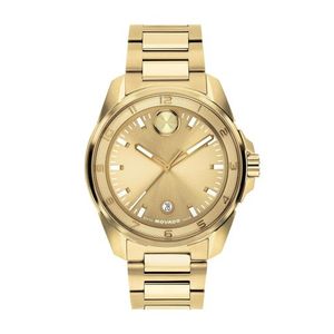 Mens BOLD Verso Gold-Tone Stainless Steel Watch Gold Dial Product Image