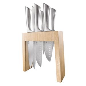 Damashiro Mizu 7pc Oak Knife Block Product Image