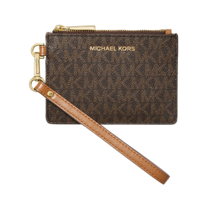 Michael Kors Small Logo Coin Wristlet Brown Product Image