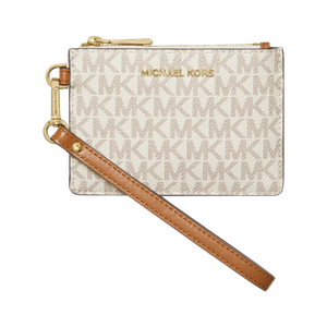 Michael Kors Small Logo Coin Wristlet Vanilla Product Image