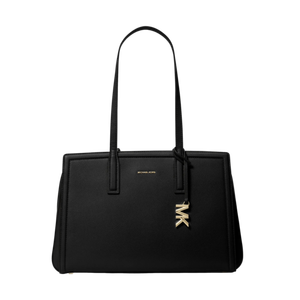 Michael Kors Laila Medium Leather Tote Bag Black Product Image