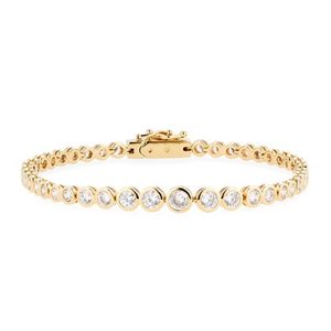 Graduated CZ Tennis Bracelet Gold Product Image
