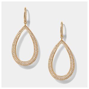Crushed Teardrop Earrings Gold Product Image
