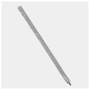 Crushed Pave Dome Bracelet Silver Product Image