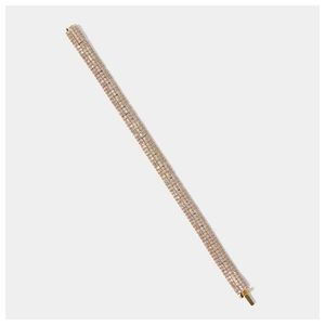Crushed Pave Dome Bracelet, Gold Product Image