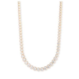 Lauren CZ Tennis Necklace Gold Product Image