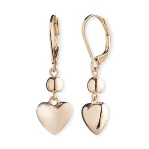 Puffy Heart Drop Earrings Product Image