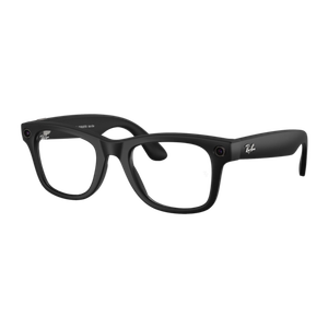 Ray-Ban Meta Wayfarer AI Glasses Matte Black/Clear-Blue-Violet Light Filter Clear/Blue-Violet Light Filter Matte Black Product Image
